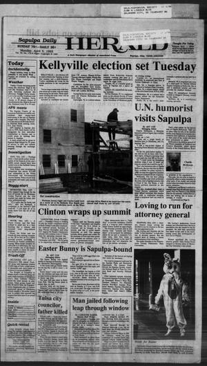 Sapulpa Daily Herald (Sapulpa, Okla.), Vol. 79, No. 174, Ed. 1 Monday, April 5, 1993