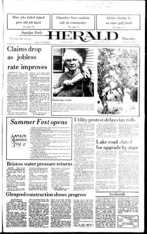 Sapulpa Daily Herald (Sapulpa, Okla.), Vol. 69, No. 278, Ed. 1 Thursday, August 4, 1983
