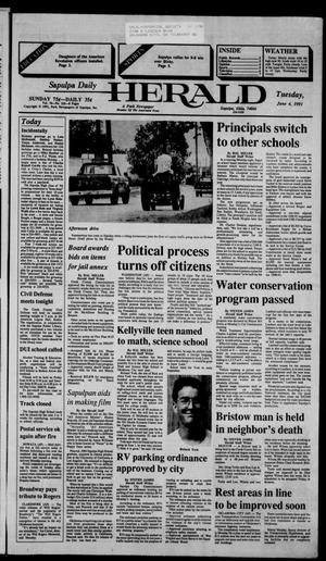 Sapulpa Daily Herald (Sapulpa, Okla.), Vol. 77, No. 225, Ed. 1 Tuesday, June 4, 1991