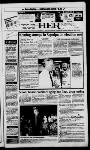 Sapulpa Daily Herald (Sapulpa, Okla.), Vol. 84, No. 43, Ed. 1 Tuesday, November 3, 1998