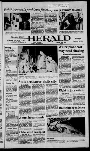Sapulpa Daily Herald (Sapulpa, Okla.), Vol. 77, No. 306, Ed. 1 Friday, September 6, 1991