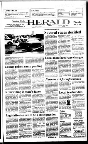 Sapulpa Daily Herald (Sapulpa, Okla.), Vol. 76, No. 258, Ed. 1 Thursday, July 12, 1990
