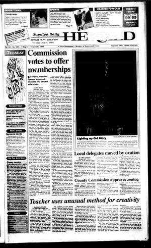 Primary view of object titled 'Sapulpa Daily Herald (Sapulpa, Okla.), Vol. 81, No. 251, Ed. 1 Tuesday, July 4, 1995'.