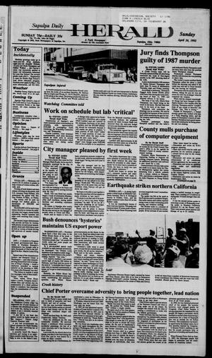 Sapulpa Daily Herald (Sapulpa, Okla.), Vol. 78, No. 192, Ed. 1 Sunday, April 26, 1992