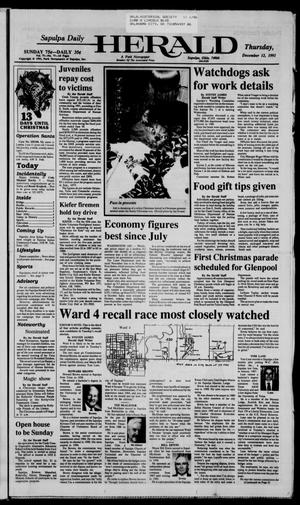 Sapulpa Daily Herald (Sapulpa, Okla.), Vol. 78, No. 77, Ed. 1 Thursday, December 12, 1991