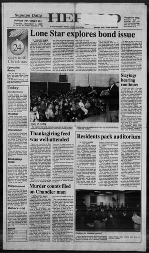 Sapulpa Daily Herald (Sapulpa, Okla.), Vol. 79, No. 68, Ed. 1 Tuesday, December 1, 1992