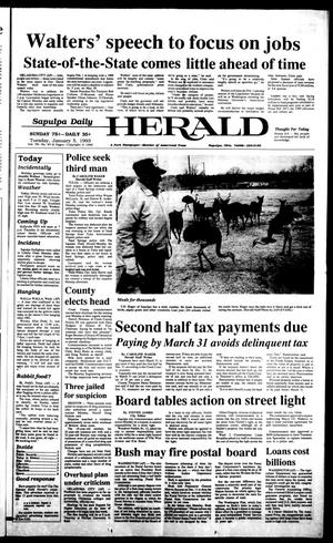 Sapulpa Daily Herald (Sapulpa, Okla.), Vol. 79, No. 97, Ed. 1 Tuesday, January 5, 1993
