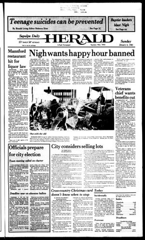Sapulpa Daily Herald (Sapulpa, Okla.), Vol. 71, No. 97, Ed. 1 Sunday, January 6, 1985