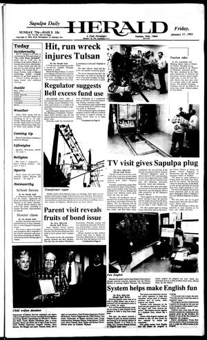 Sapulpa Daily Herald (Sapulpa, Okla.), Vol. 78, No. 107, Ed. 1 Friday, January 17, 1992