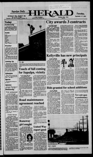 Sapulpa Daily Herald (Sapulpa, Okla.), Vol. 78, No. 3, Ed. 1 Tuesday, September 17, 1991