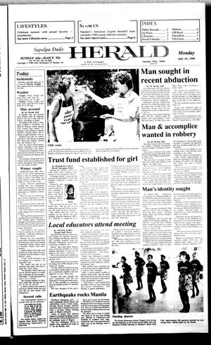 Sapulpa Daily Herald (Sapulpa, Okla.), Vol. 76, No. 261, Ed. 1 Monday, July 16, 1990