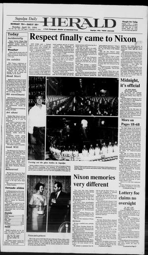 Sapulpa Daily Herald (Sapulpa, Okla.), Vol. 80, No. 191, Ed. 1 Sunday, April 24, 1994