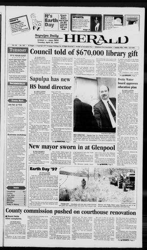 Sapulpa Daily Herald (Sapulpa, Okla.), Vol. 82, No. 187, Ed. 1 Tuesday, April 22, 1997