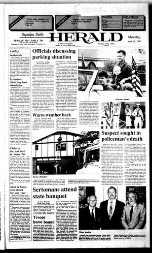 Sapulpa Daily Herald (Sapulpa, Okla.), Vol. 77, No. 182, Ed. 1 Monday, April 15, 1991