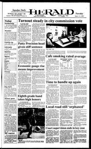 Sapulpa Daily Herald (Sapulpa, Okla.), Vol. 78, No. 170, Ed. 1 Tuesday, March 31, 1992