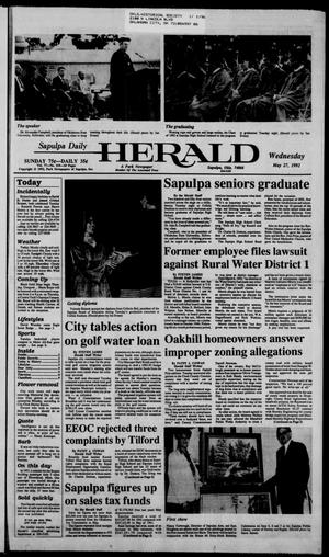 Sapulpa Daily Herald (Sapulpa, Okla.), Vol. 78, No. 219, Ed. 1 Wednesday, May 27, 1992