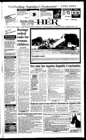 Primary view of object titled 'Sapulpa Daily Herald (Sapulpa, Okla.), Vol. 83, No. 236, Ed. 1 Tuesday, June 16, 1998'.