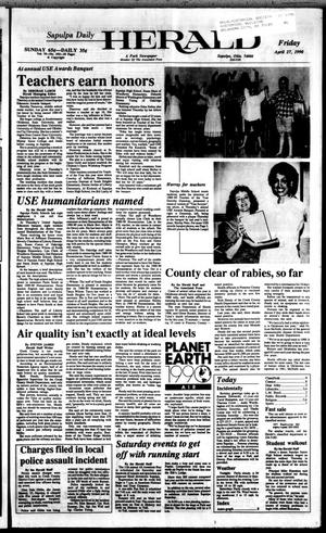 Sapulpa Daily Herald (Sapulpa, Okla.), Vol. 76, No. 193, Ed. 1 Friday, April 27, 1990