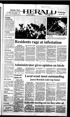 Sapulpa Daily Herald (Sapulpa, Okla.), Vol. 78, No. 273, Ed. 1 Wednesday, July 29, 1992