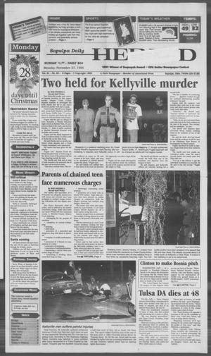 Sapulpa Daily Herald (Sapulpa, Okla.), Vol. 82, No. 64, Ed. 1 Monday, November 27, 1995