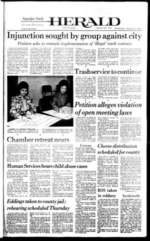 Sapulpa Daily Herald (Sapulpa, Okla.), Vol. 68, No. 169, Ed. 1 Wednesday, March 31, 1982