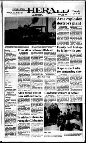 Sapulpa Daily Herald (Sapulpa, Okla.), Vol. 76, No. 180, Ed. 1 Thursday, April 12, 1990