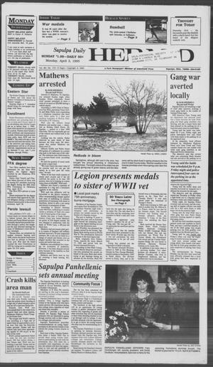 Sapulpa Daily Herald (Sapulpa, Okla.), Vol. 81, No. 172, Ed. 1 Monday, April 3, 1995