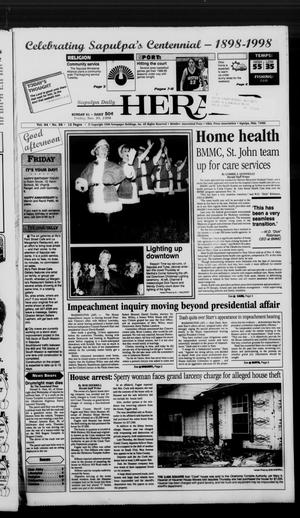 Sapulpa Daily Herald (Sapulpa, Okla.), Vol. 84, No. 58, Ed. 1 Friday, November 20, 1998