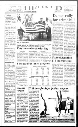 Sapulpa Daily Herald (Sapulpa, Okla.), Vol. 80, No. 287, Ed. 1 Friday, August 12, 1994