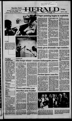 Sapulpa Daily Herald (Sapulpa, Okla.), Vol. 78, No. 191, Ed. 1 Friday, April 24, 1992