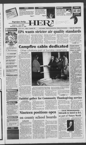 Sapulpa Daily Herald (Sapulpa, Okla.), Vol. 82, No. 64, Ed. 1 Wednesday, November 27, 1996