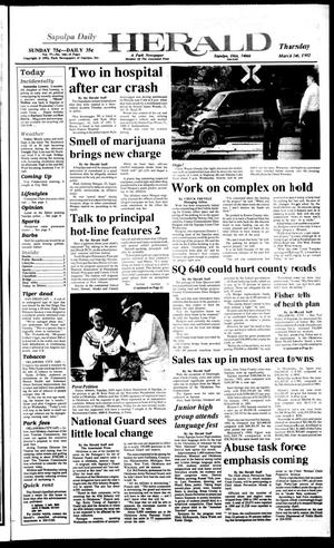 Sapulpa Daily Herald (Sapulpa, Okla.), Vol. 78, No. 166, Ed. 1 Thursday, March 26, 1992