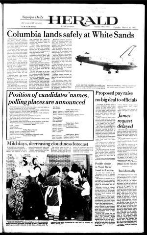 Sapulpa Daily Herald (Sapulpa, Okla.), Vol. 68, No. 168, Ed. 1 Tuesday, March 30, 1982