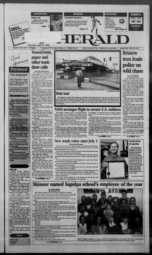 Sapulpa Daily Herald (Sapulpa, Okla.), Vol. 84, No. 176, Ed. 1 Thursday, April 8, 1999