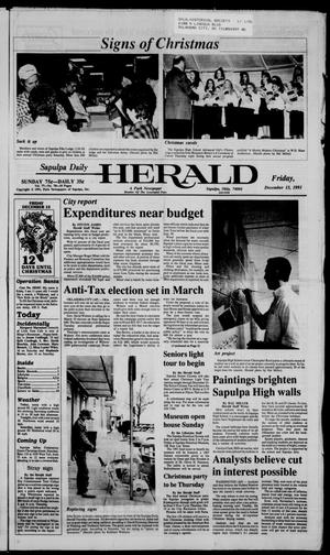 Sapulpa Daily Herald (Sapulpa, Okla.), Vol. 78, No. 78, Ed. 1 Saturday, December 14, 1991