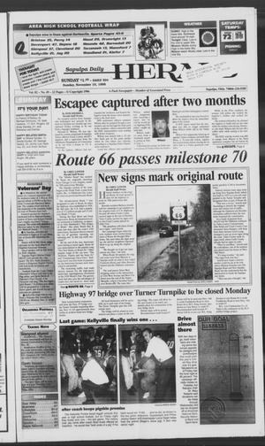 Sapulpa Daily Herald (Sapulpa, Okla.), Vol. 82, No. 49, Ed. 1 Sunday, November 10, 1996