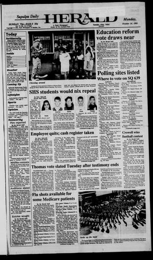 Sapulpa Daily Herald (Sapulpa, Okla.), Vol. 78, No. 26, Ed. 1 Monday, October 14, 1991