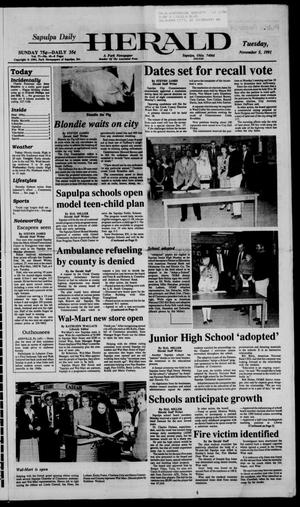 Sapulpa Daily Herald (Sapulpa, Okla.), Vol. 78, No. 45, Ed. 1 Tuesday, November 5, 1991