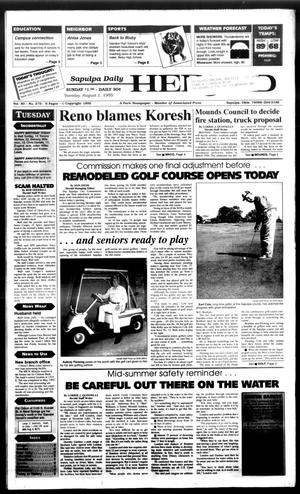 Sapulpa Daily Herald (Sapulpa, Okla.), Vol. 81, No. 275, Ed. 1 Tuesday, August 1, 1995