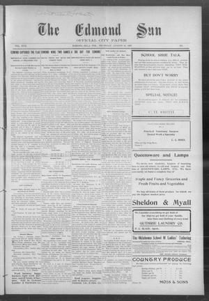 The Edmond Sun (Edmond, Okla. Terr.), Vol. 19, No. 7, Ed. 1 Thursday, August 29, 1907