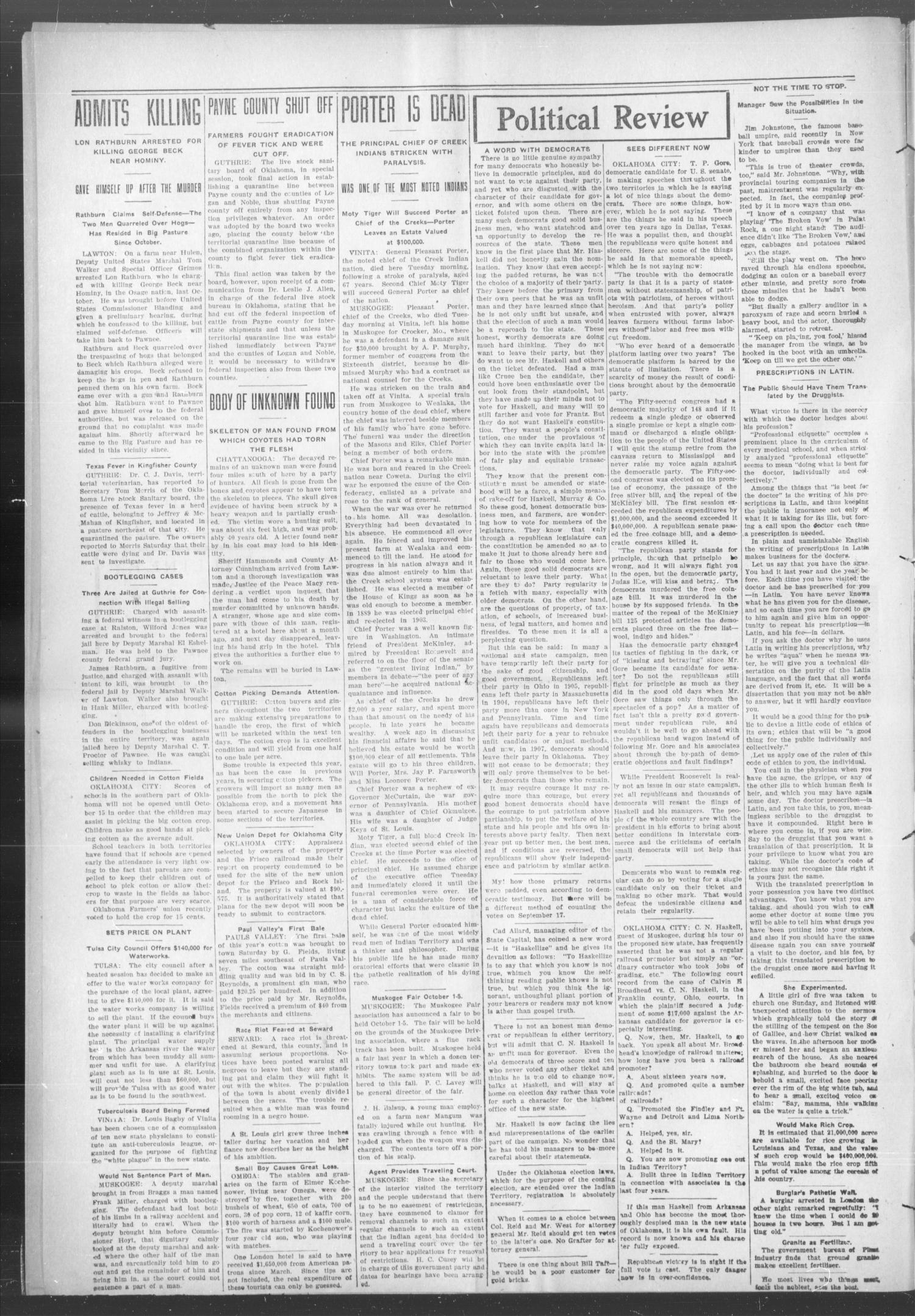 The Edmond Sun (Edmond, Okla. Terr.), Vol. 19, No. 8, Ed. 1 Thursday, September 5, 1907
                                                
                                                    [Sequence #]: 2 of 8
                                                