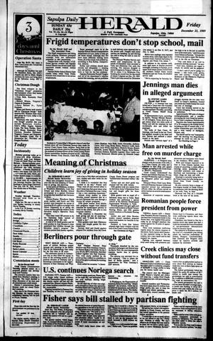 Sapulpa Daily Herald (Sapulpa, Okla.), Vol. 76, No. 86, Ed. 1 Friday, December 22, 1989