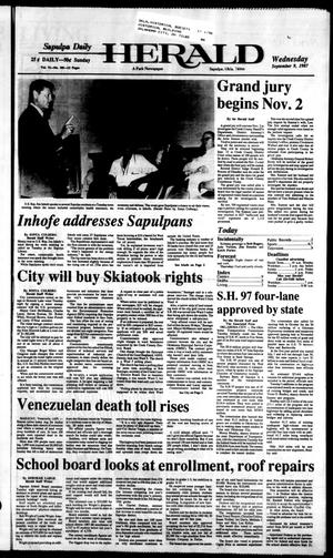 Sapulpa Daily Herald (Sapulpa, Okla.), Vol. 73, No. 309, Ed. 1 Wednesday, September 9, 1987