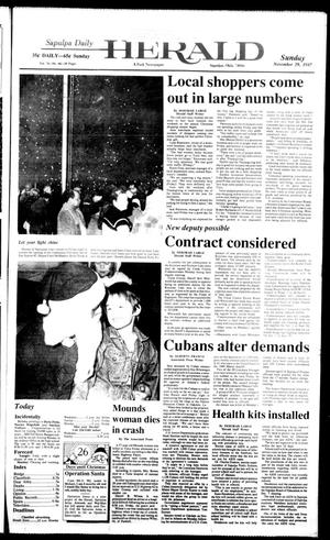 Sapulpa Daily Herald (Sapulpa, Okla.), Vol. 74, No. 66, Ed. 1 Sunday, November 29, 1987