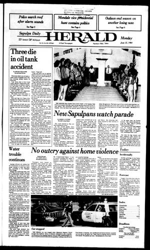 Sapulpa Daily Herald (Sapulpa, Okla.), Vol. 70, No. 244, Ed. 1 Monday, June 25, 1984