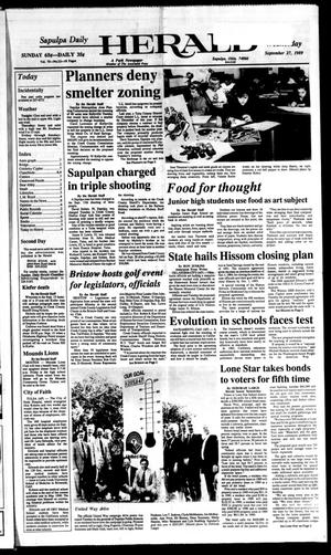 Sapulpa Daily Herald (Sapulpa, Okla.), Vol. 76, No. 12, Ed. 1 Wednesday, September 27, 1989
