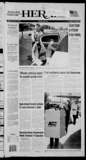 Sapulpa Daily Herald (Sapulpa, Okla.), Vol. 88, No. 209, Ed. 1 Friday, May 16, 2003