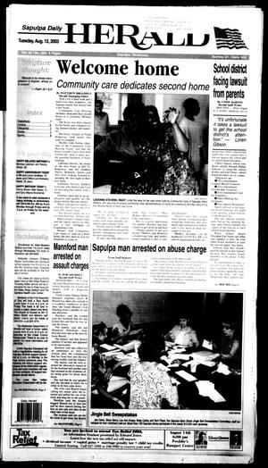 Sapulpa Daily Herald (Sapulpa, Okla.), Vol. 88, No. 284, Ed. 1 Tuesday, August 12, 2003