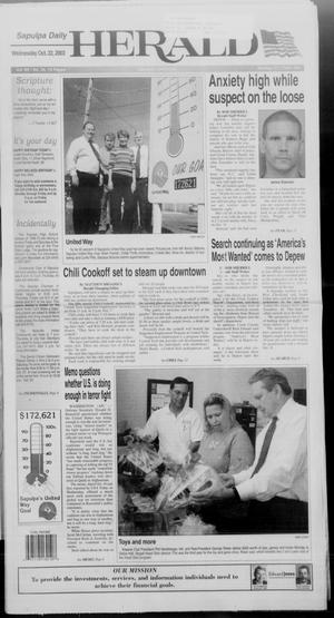 Sapulpa Daily Herald (Sapulpa, Okla.), Vol. 89, No. 34, Ed. 1 Wednesday, October 22, 2003