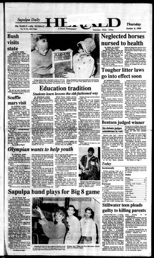 Sapulpa Daily Herald (Sapulpa, Okla.), Vol. 75, No. 20, Ed. 1 Thursday, October 6, 1988